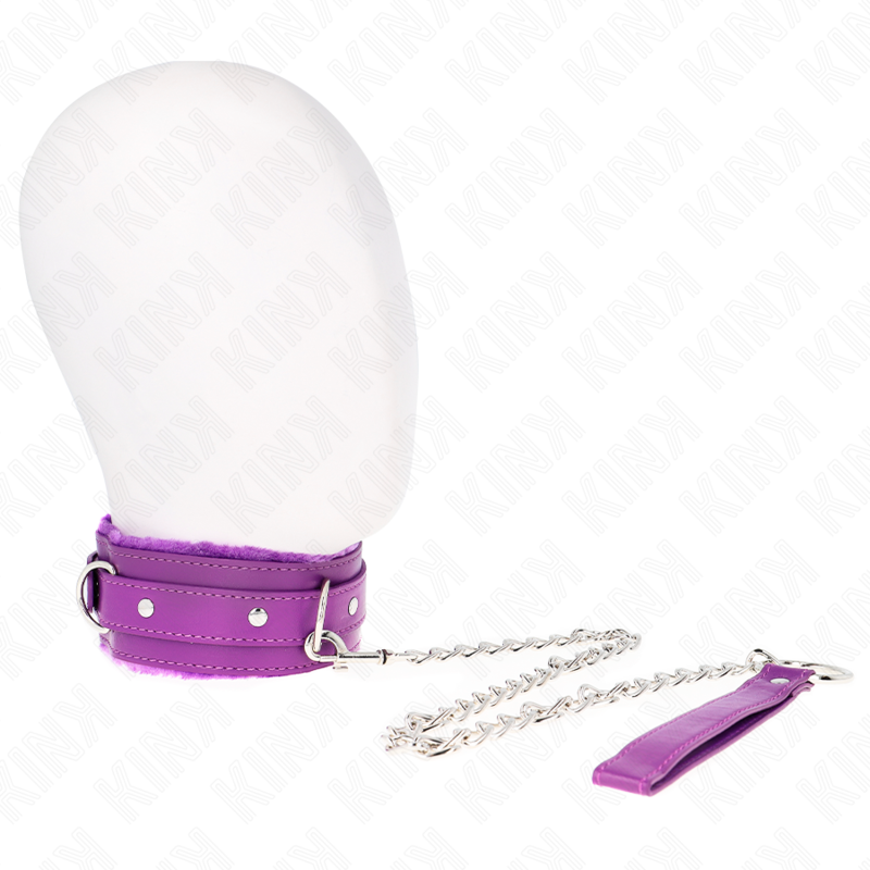 KINK - COLLIER AVEC LAISSE 65 CM AVEC RESTRICTIONS VIOLET 36-42 CM X 5,5 CM - Image 2