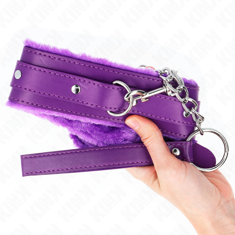KINK - COLLIER AVEC LAISSE 65 CM AVEC RESTRICTIONS VIOLET 36-42 CM X 5,5 CM - Image 5
