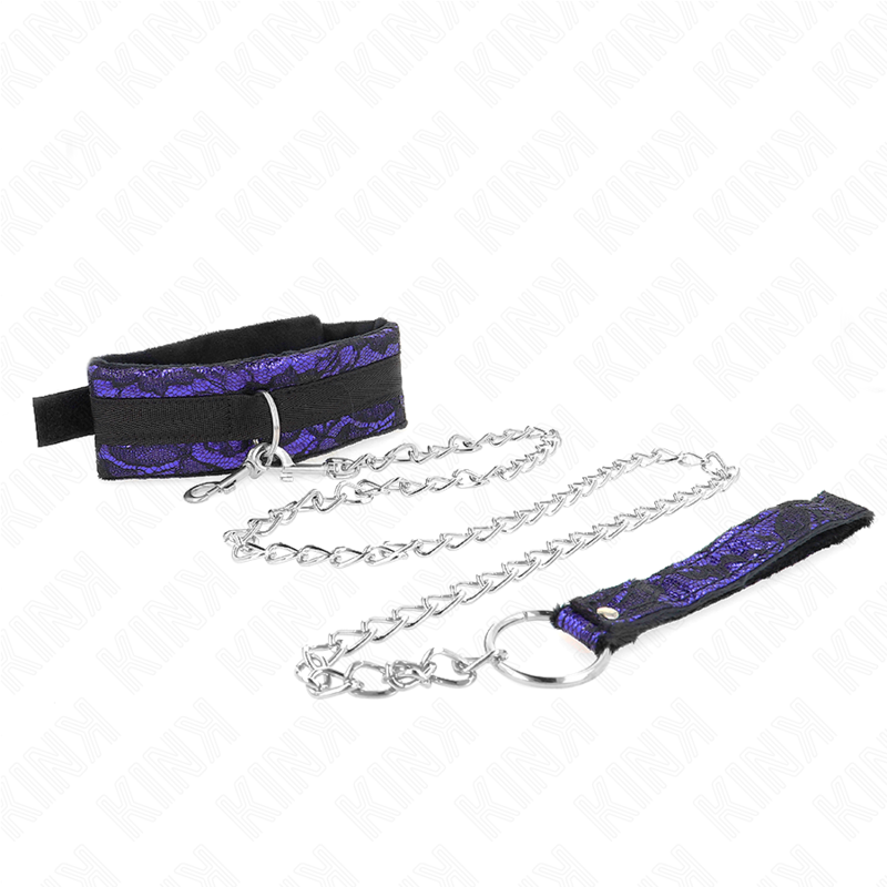 Kink - Korte Velvet Kanthals Met Riem 105 Cm Met Nylon Accessoire 44 X 5,5 Cm - Image 2
