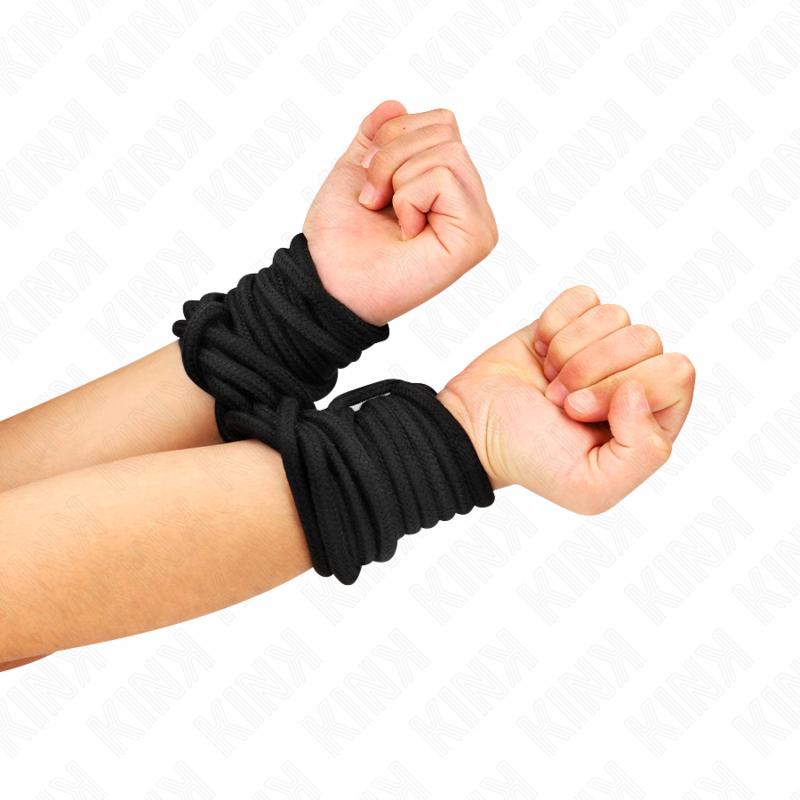 KINK - KATOEN Touw 10 METER ZWART - Image 4