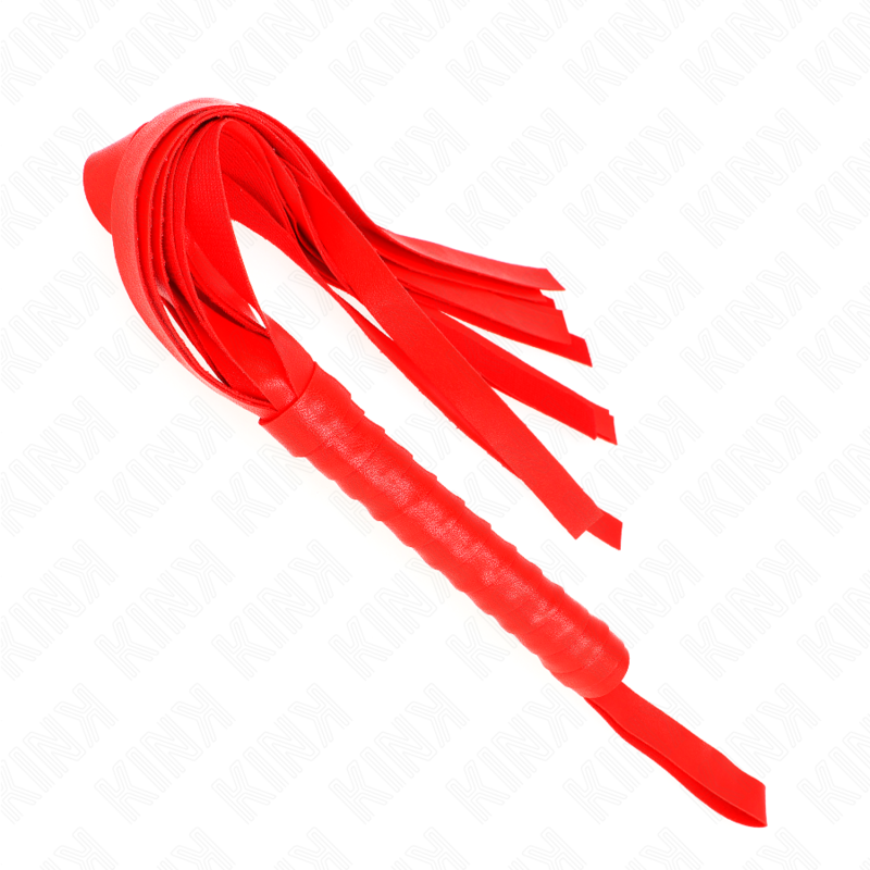 KINK - Fouet à queue large rouge 48,5 CM - Image 2