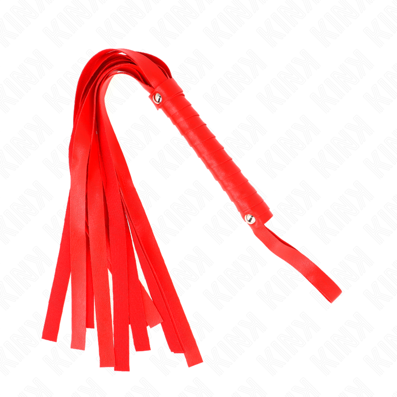 KINK - Fouet à queue large rouge 48,5 CM - Image 3