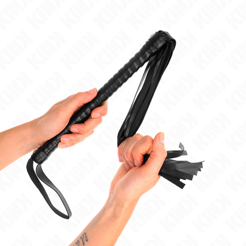 Kink - Fouet Avec Manche Texturé Noir 48,5 Cm - Image 5