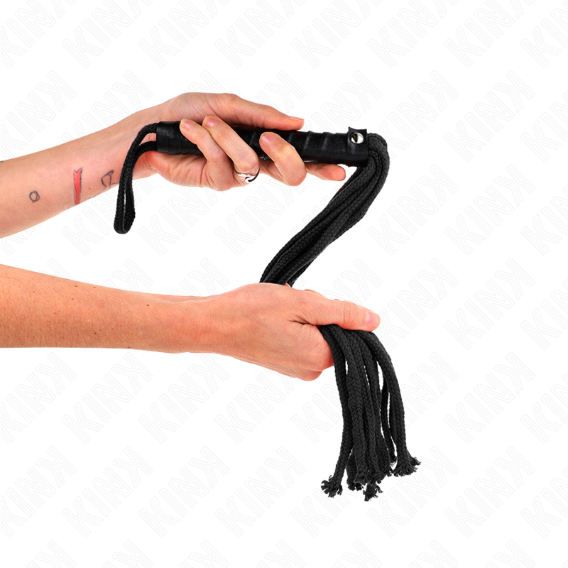 KINK - ZWARTE Touwzweep 56 CM - Image 4
