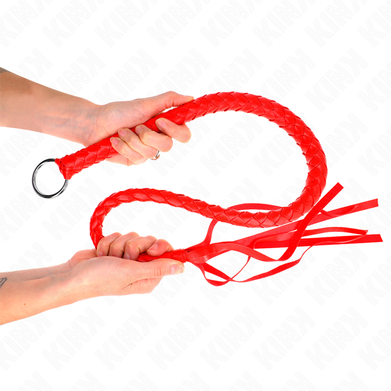 Kink - Slangen Whip Met Rode Ring 65 Cm - Image 3