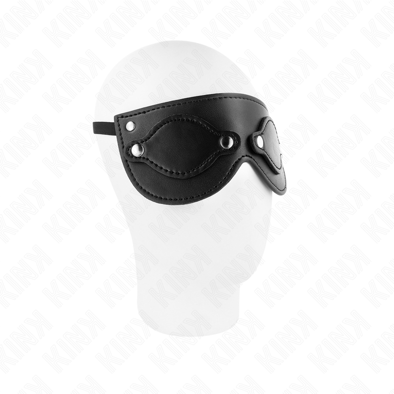 Kink - Masque En Cuirette Avec Cache-Yeux Détachables 22 X 9 Cm - Image 3