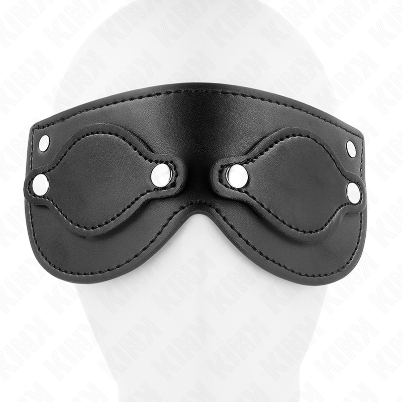 Kink - Masque En Cuirette Avec Cache-Yeux Détachables 22 X 9 Cm - Image 4