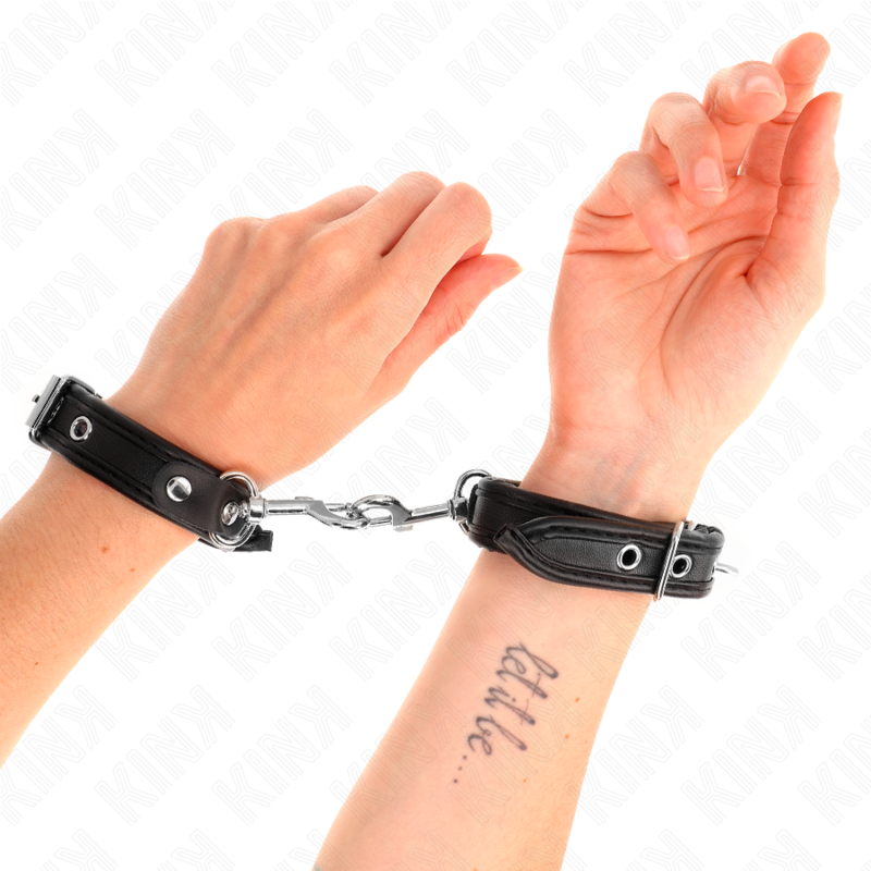 KINK - MINI BLACK WRISTBANDS WITH STUDS ADJUSTABLE 16-22 CM X 2 CM - Image 4