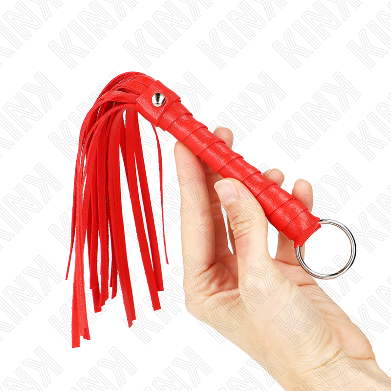 Kink - Mini Fouet Simple Rouge 28 Cm - Image 2