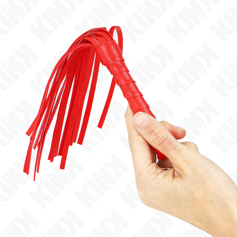 Kink - Mini Fouet Simple Rouge 28 Cm - Image 3