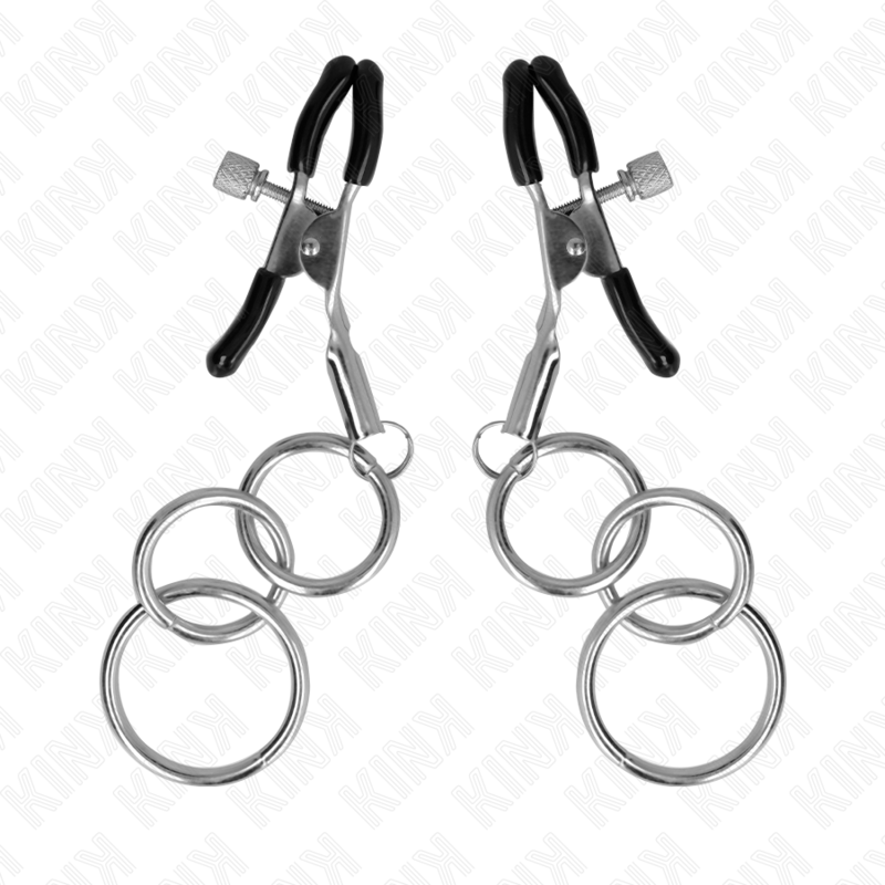 KINK - METALEN KNIJPERS 3 O-RINGEN 6 CM - Image 2