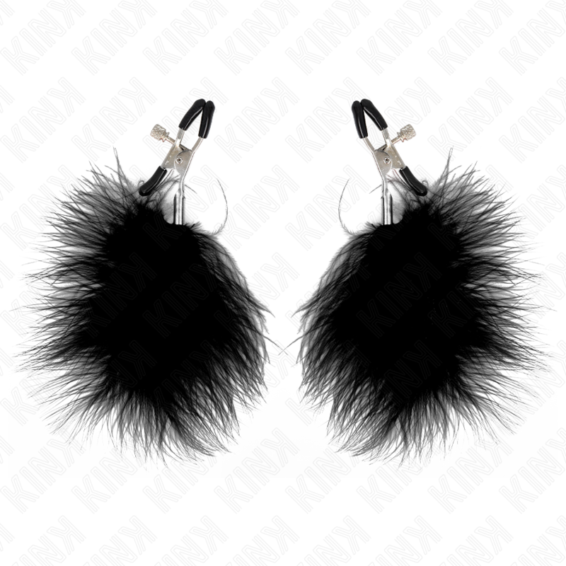 Kink - Pince À Meton Plume Noir 7 Cm - Image 2