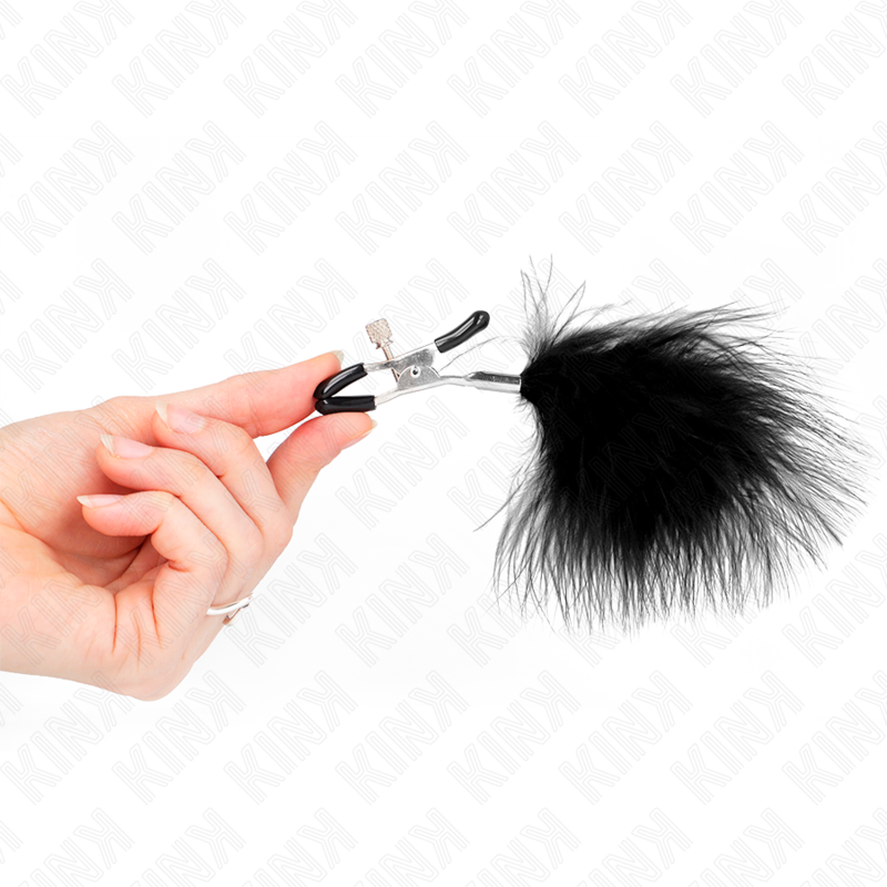 Kink - Pince À Meton Plume Noir 7 Cm - Image 3