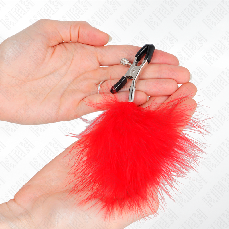 Kink - Rood Veer Klem 7 Cm - Image 3