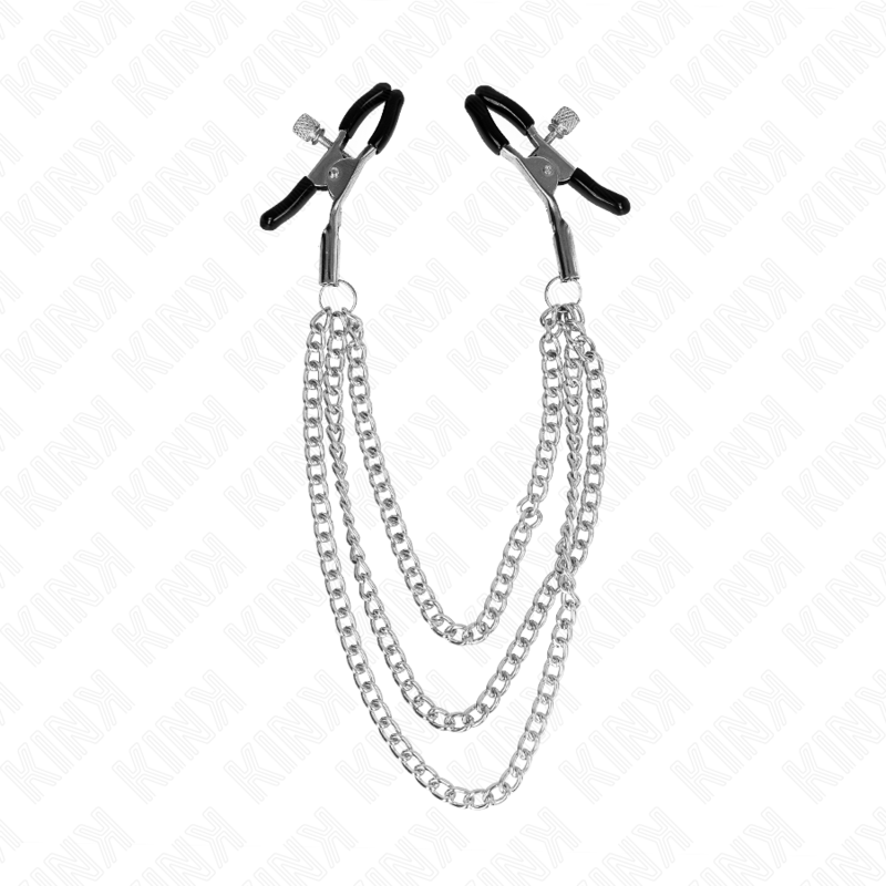 Kink - Pinces À Metelier Avec 3 Chaînes Argent 20/23/28 Cm - Image 2