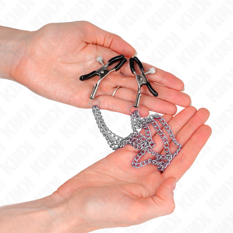 Kink - Pinces À Metelier Avec 3 Chaînes Argent 20/23/28 Cm - Image 3