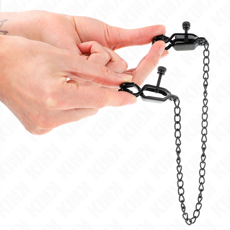 KINK - FLAT CHAIN NIPPLE CLAMPS BLACK 30 CM - Image 2