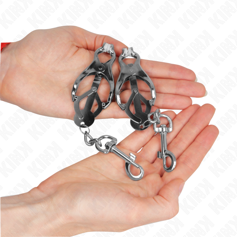 Kink - Pinces À Metelles Trèfle Japonais Avec Crochets Argent - Image 2