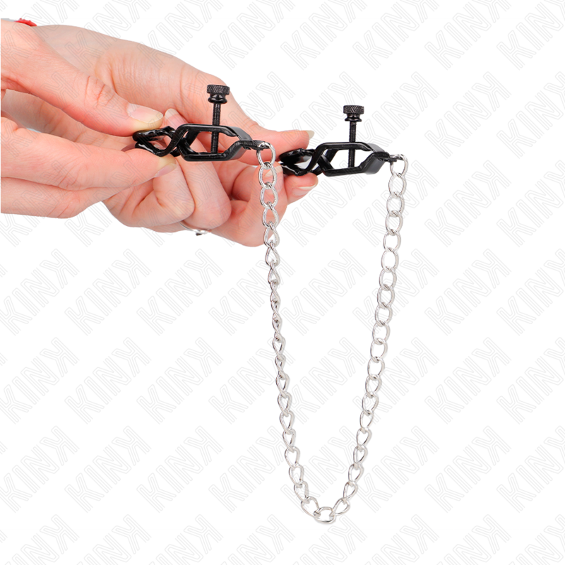 Kink - Pinces À Tamelon Chaîne Plate Argent 30 Cm - Image 4