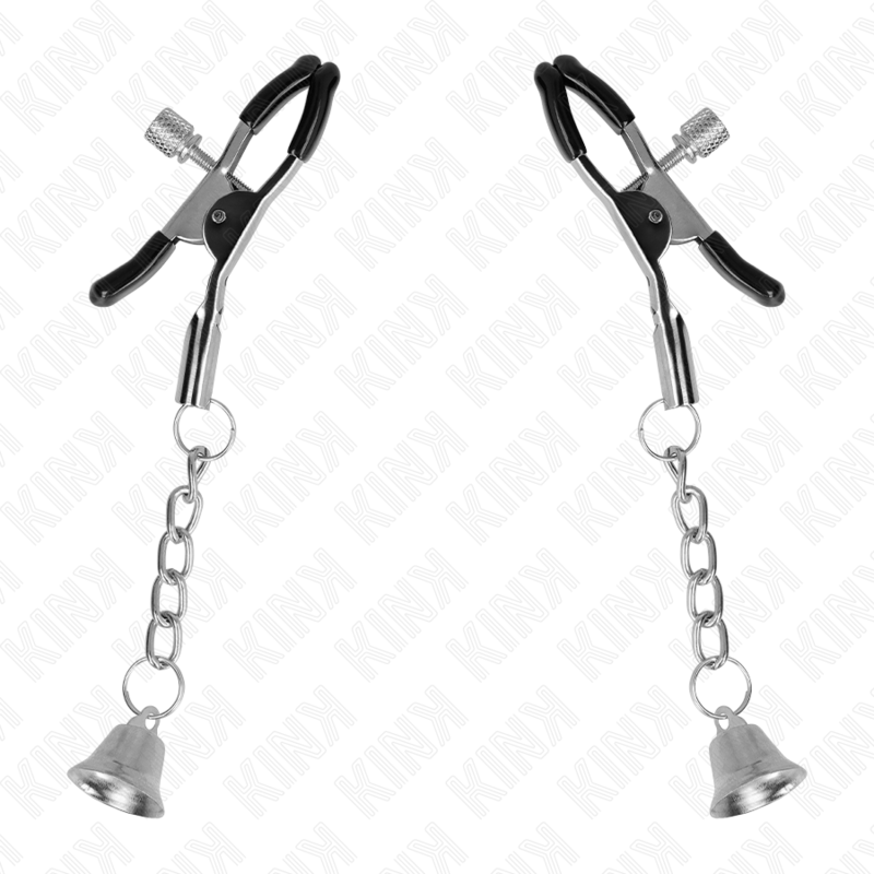 Kink - Pinces À Téléton Pendentif Cloche Argent 6 Cm - Image 2