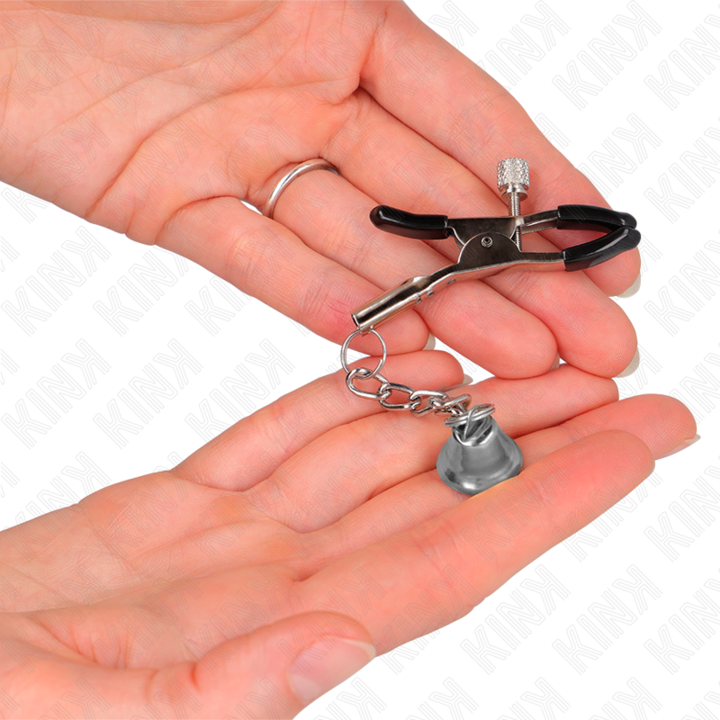 Kink - Pinces À Téléton Pendentif Cloche Argent 6 Cm - Image 3