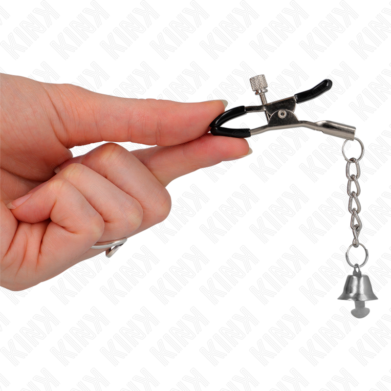 Kink - Pinces À Téléton Pendentif Cloche Argent 6 Cm - Image 4