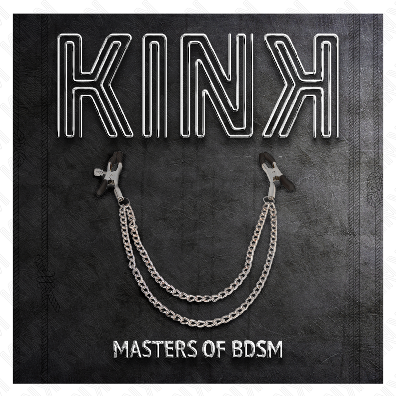 KINK - NIPPLE CLAMPS WITH 2 THICK CHAINS SILVER 20/23 CM - Image 4