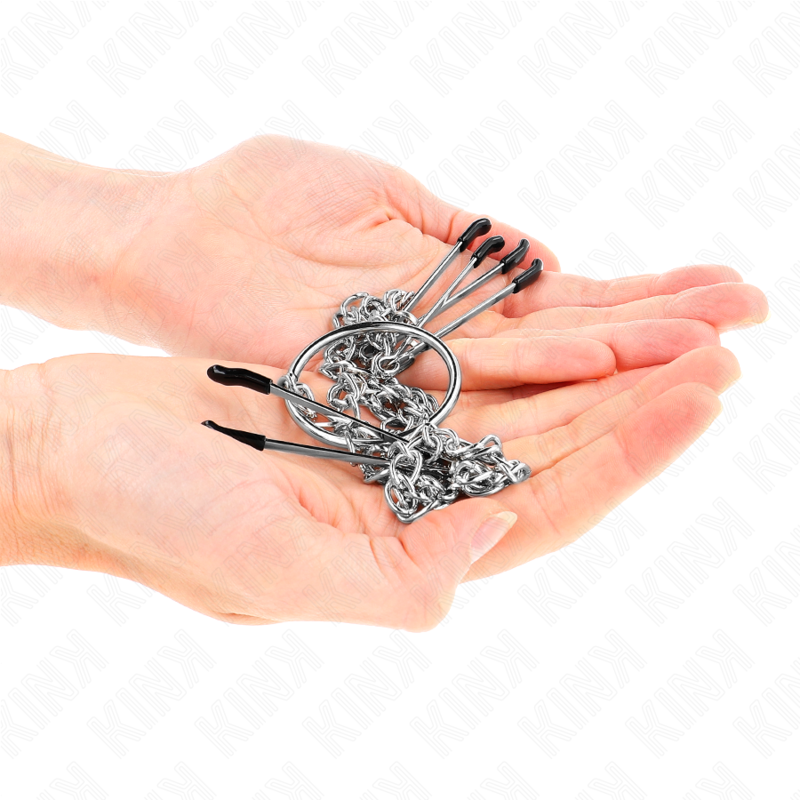 KINK - DRIEHOEK KLEM MET TAMELON EN CLITO MET KETTING MODEL 1 - Image 4