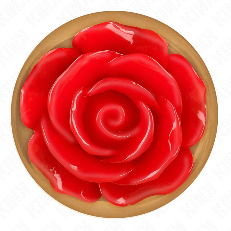 KINK - PINK GOLD ANAL PLUG WITH RED ROSE - Image 5