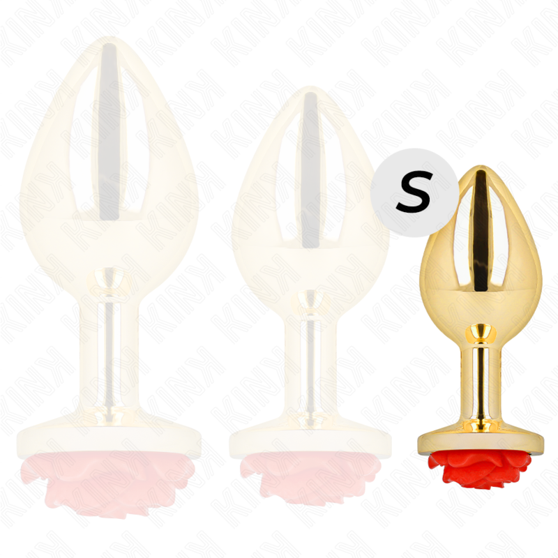 KINK -  PLUG ANAL GOLD ROSE RED SIZE S - Image 2