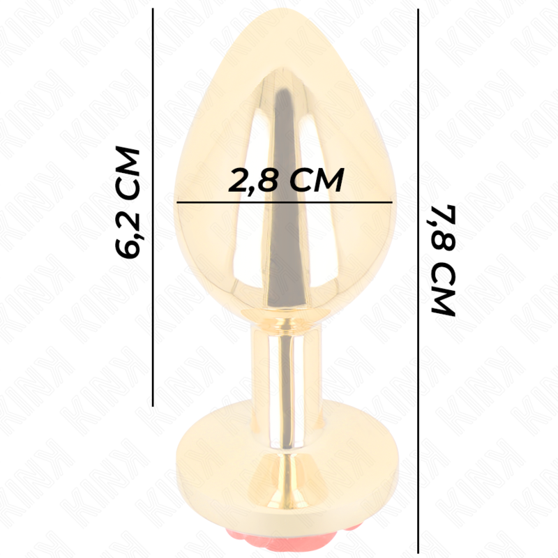 KINK -  PLUG ANAL GOLD ROSE RED SIZE S - Image 4