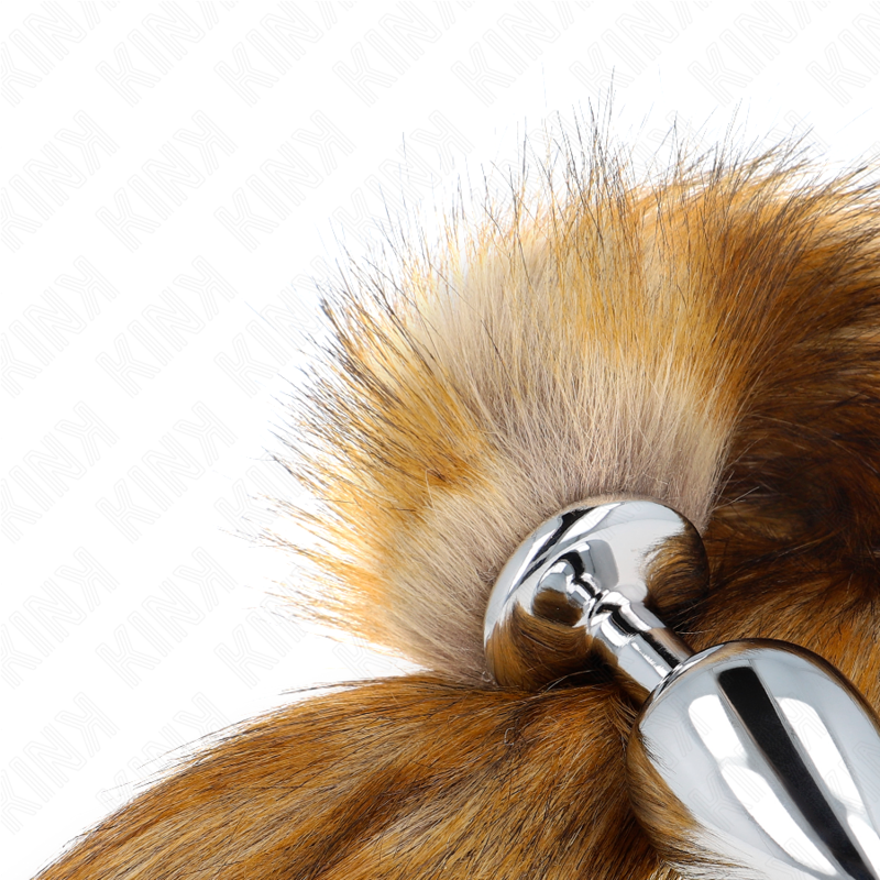 KINK - ANAL PLUG MAAT L 10 X 4 CM MET Synthetische STAART 40 CM BRUIN - Image 4