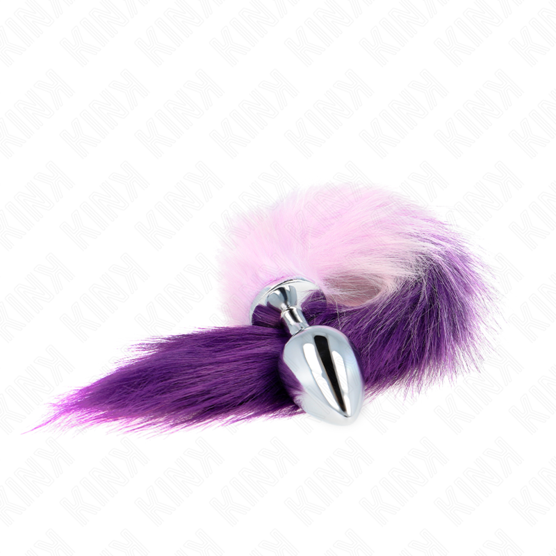 Kink - Plug Anal Taille L 10 X 4 Cm Avec Queue Synthétique 40 Cm Violet - Image 2
