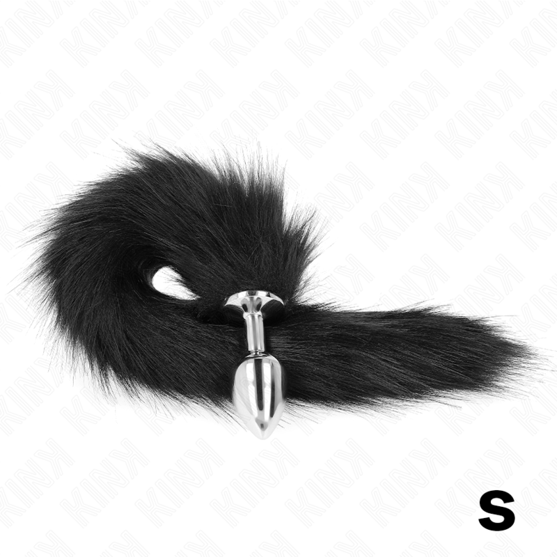 Kink - Plug Anal Taille S 7 X 3 Cm Avec Queue Synthétique 40 Cm Noir - Image 2