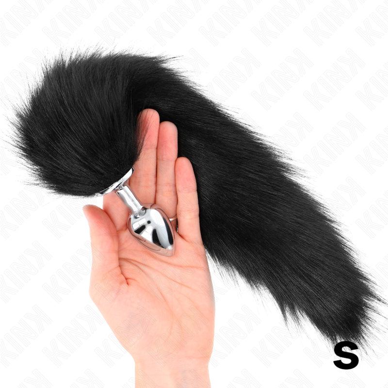 Kink - Plug Anal Taille S 7 X 3 Cm Avec Queue Synthétique 40 Cm Noir - Image 4