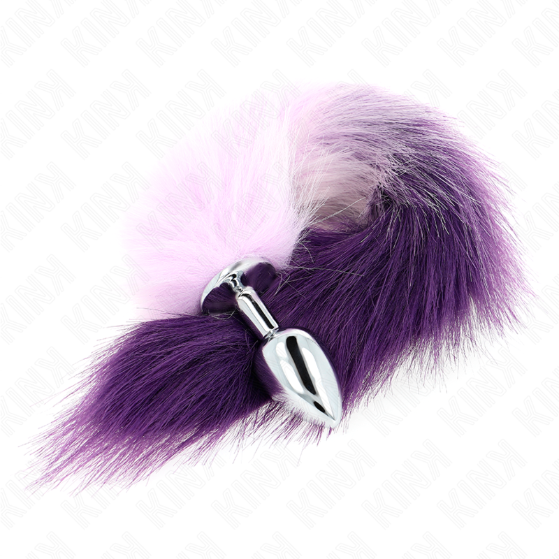 KINK - ANAL PLUG SIZE S 7 X 3 CM WITH SYNTHETIC TAIL 40 CM PURPLE - Image 2