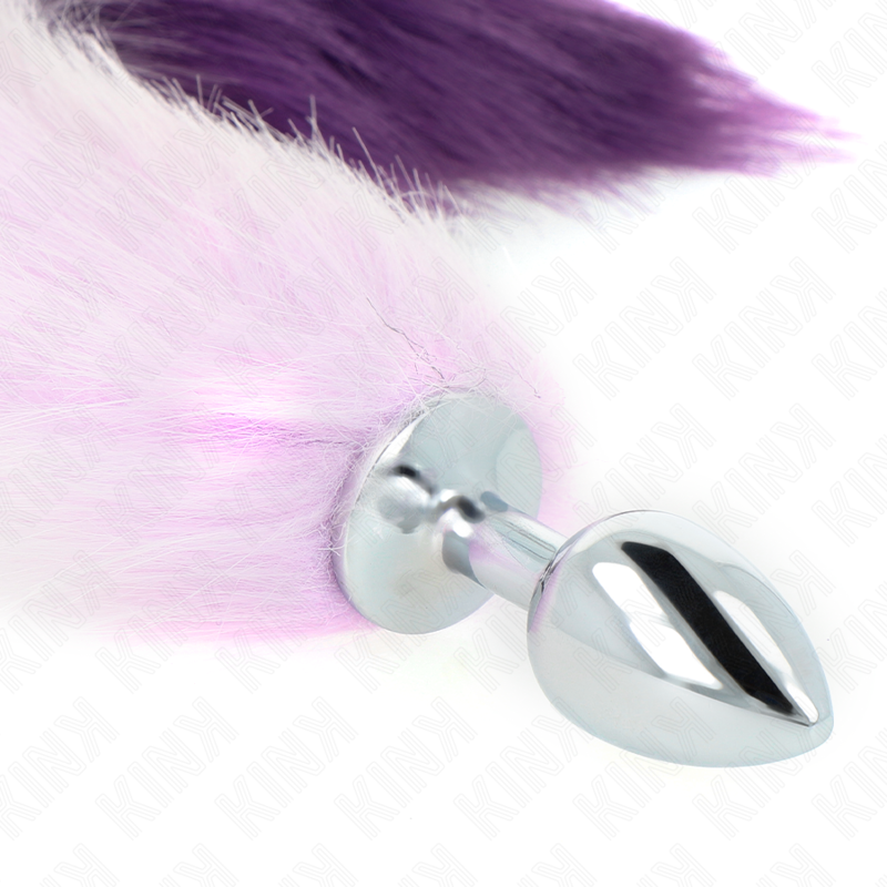 KINK - ANAL PLUG SIZE S 7 X 3 CM WITH SYNTHETIC TAIL 40 CM PURPLE - Image 3