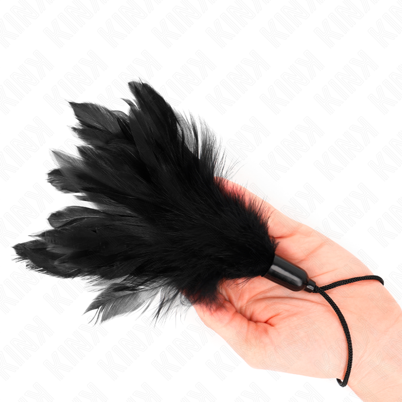 KINK - TICKLE FEATHERS WITH ROPE HANDLE PLASTIC BASE 15 CM - Image 2