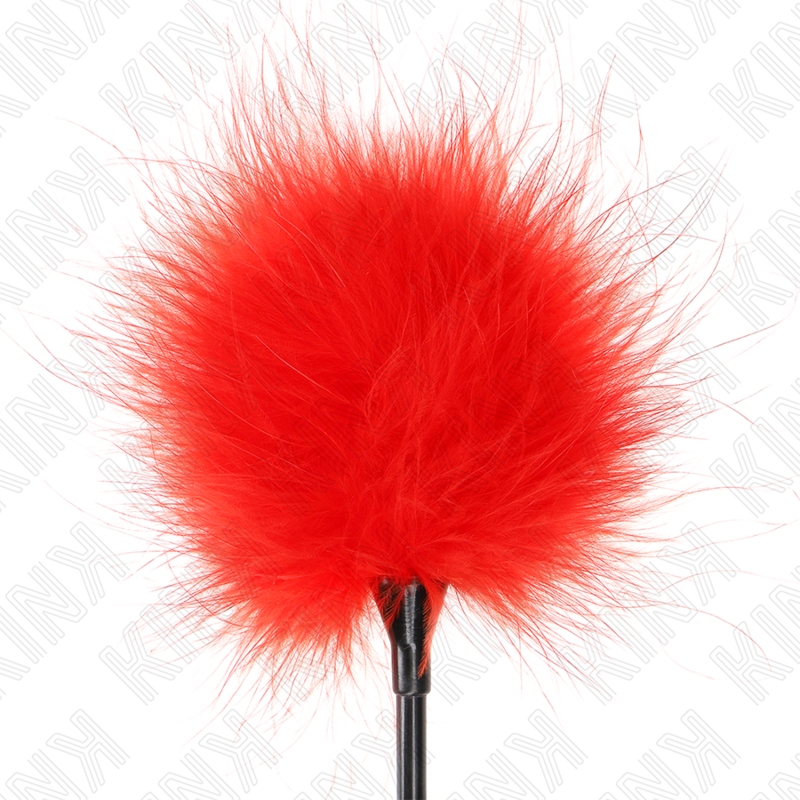 Kink - Plumes Tickle Rouges Utilisées Pour Le Kit Bondage 27 Cm - Image 3