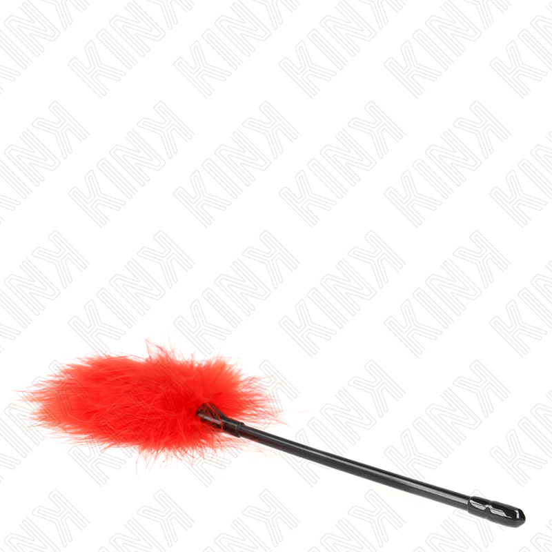 Kink - Plumes Tickle Rouges Utilisées Pour Le Kit Bondage 27 Cm - Image 4
