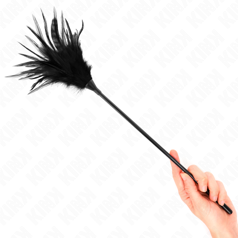 KINK - PLUSIEURS PLUMES DE CHATOUILLES NOIRES 45 CM - Image 4