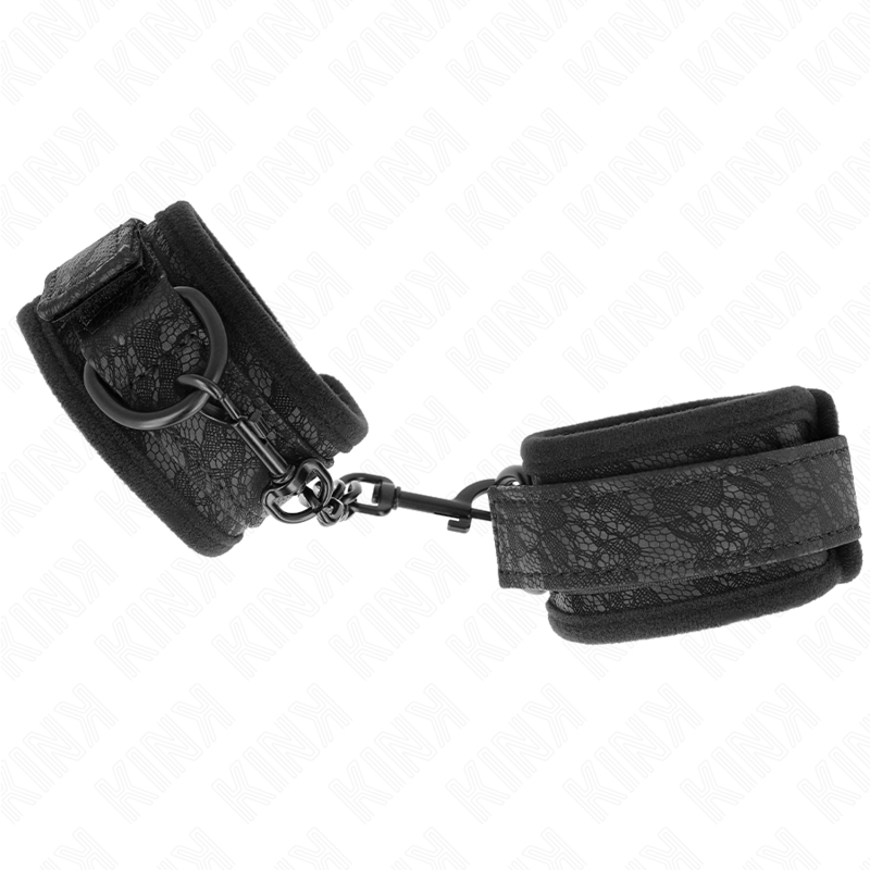 Kink - Aanpassbare Neopreen Polsboeien Met Donker Kant Zwart 20-29 Cm X 5 Cm - Image 2