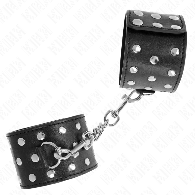 Kink - Retenues-Poignets Punk Réglables 19-24 Cm X 5,5 Cm - Image 2