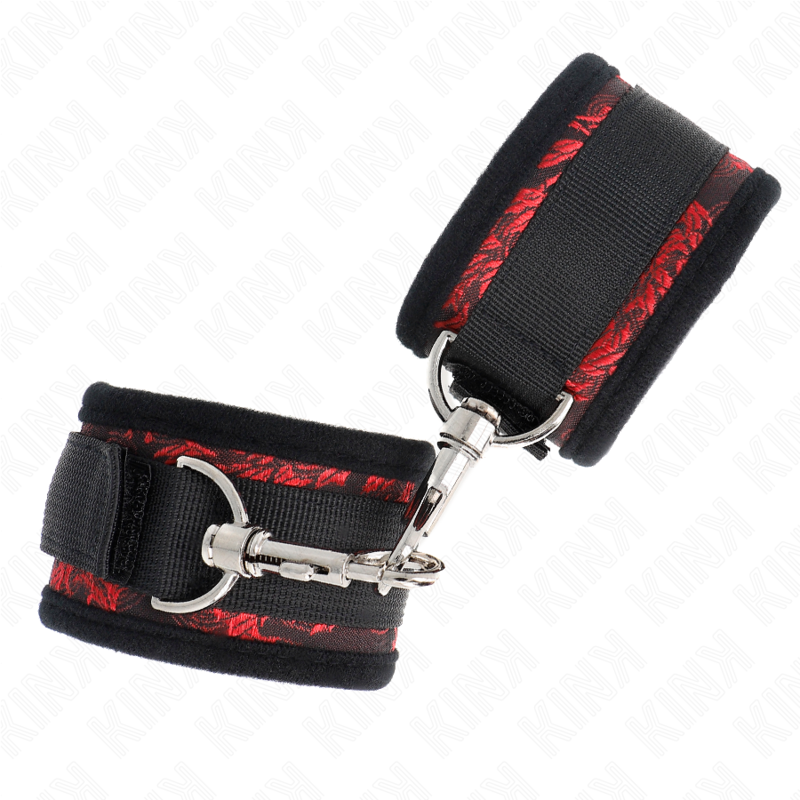 Kink - Retenues Poignets Scandal Rouge-Noir - Image 2