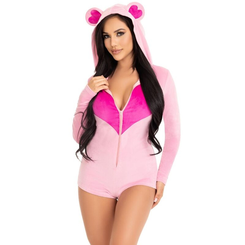 Leg Avenue - Body Velours Ours En Teddy Rose - Image 2