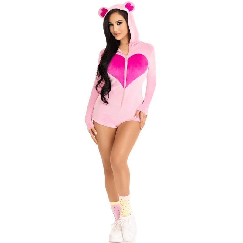 Leg Avenue - Body Velours Ours En Teddy Rose - Image 5