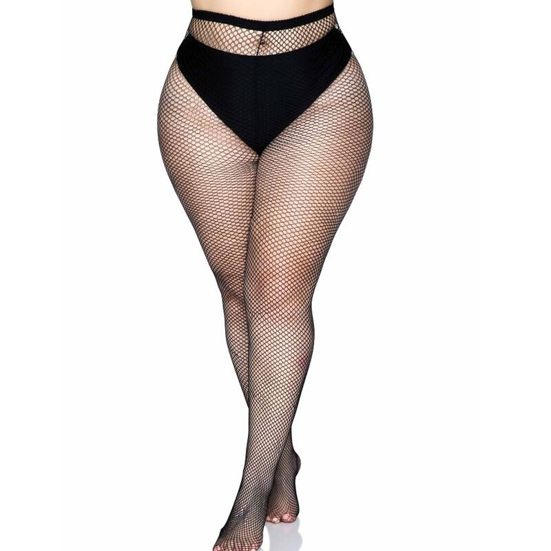 Leg Avenue - Collants Couture Arrière - Noir Grande Taille - Image 2