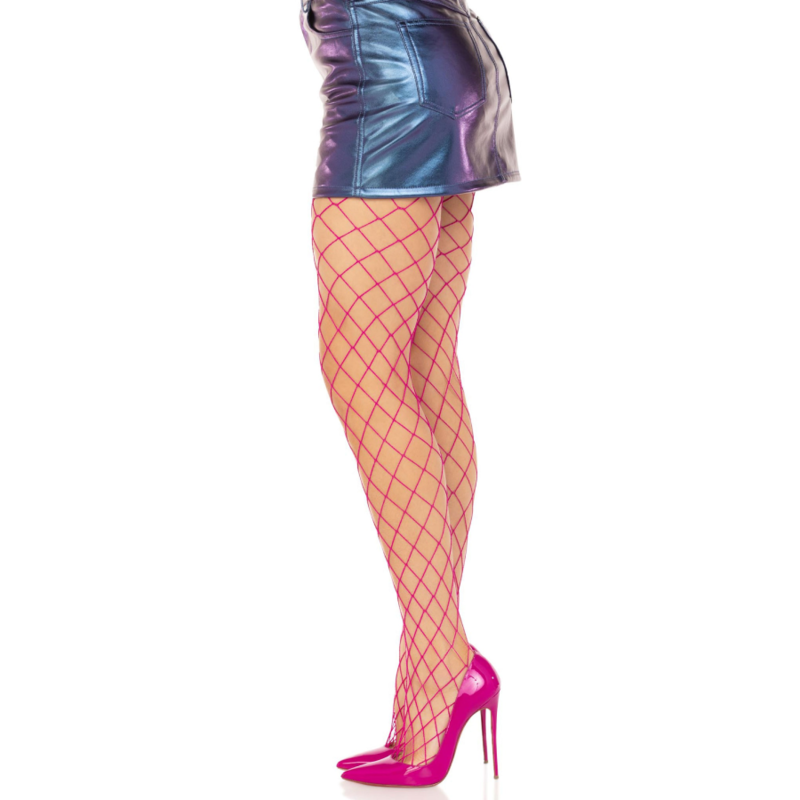 Leg Avenue - Collants Résille Diamant Rose - Image 3