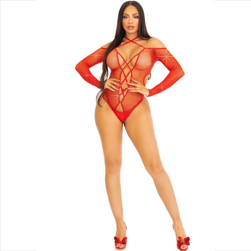 Leg Avenue - Corps Crothless Avec Rouge Brillant - Image 5
