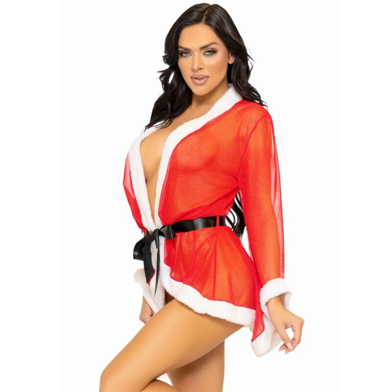 Leg Avenue - Costume De Lingerie Sexy De Noël Père Noël Rouge - Image 5